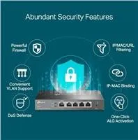 TP-Link ER605 OMADA VPN router (2xGbELAN, 1xGbEWAN, 2xGbELAN/WAN, 1xUSB2.0)
