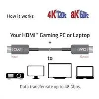 Club3D HDMI kábel, Ultra High Speed HDMI™ Certified AOC Cable, 4K120Hz/ 8K60Hz (M/M), 15 m
