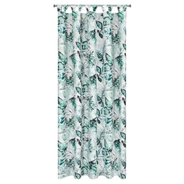 ArtFir Záves na terasu GARDEN 2 PU | biela/zelená 155 x 200 cm