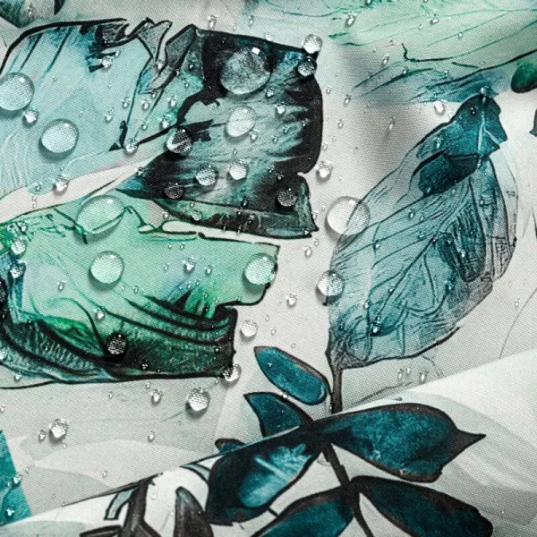 ArtFir Záves na terasu GARDEN 2 PU | biela/zelená 155 x 200 cm