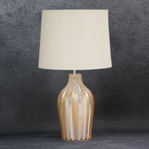 Dekoračná lampa GAVIN 01 béžová / zlatá