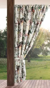 ArtFir Záves na terasu GARDEN 2 P | biela/sivá 155 x 200 cm