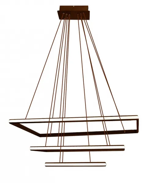 DECOREUM LED STROPNÉ LUSTEROVÉ SVIETIDLO + DIAĽKOVÉ OVLÁDANIE 116W HNEDÁ DL-F09 MOCHA