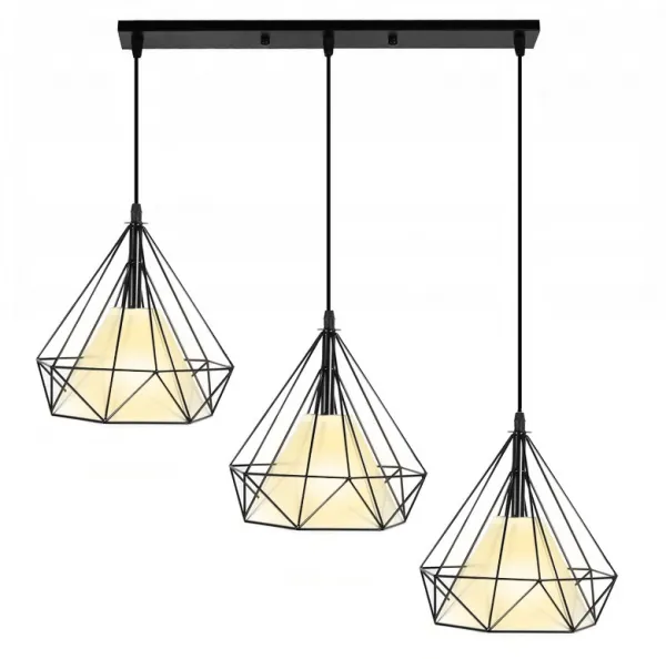 DECOREUM Loft Diamond Lamp x3 Jednoduchá