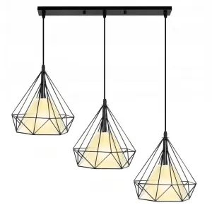 DECOREUM Loft Diamond Lamp x3 Jednoduchá