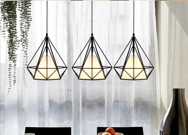 DECOREUM Loft Diamond Lamp x3 Jednoduchá