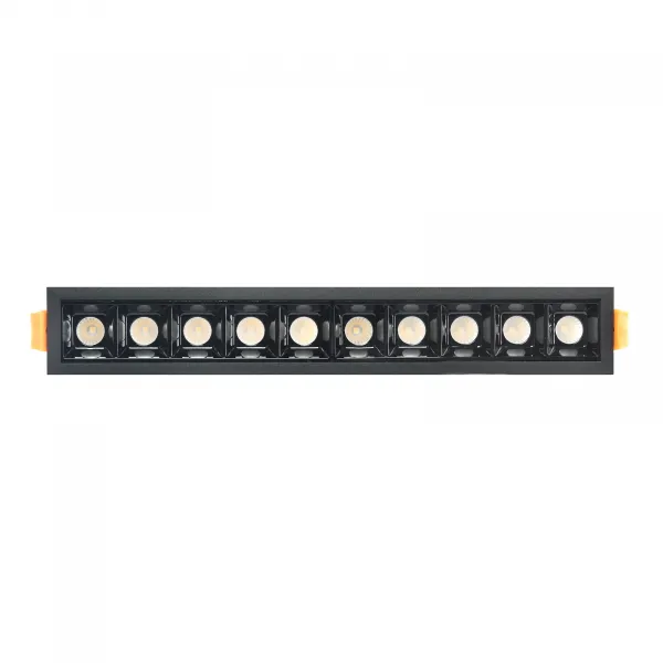 DECOREUM Zapustená lineárna LED lampa 20W 3000K čierna JDL-10T