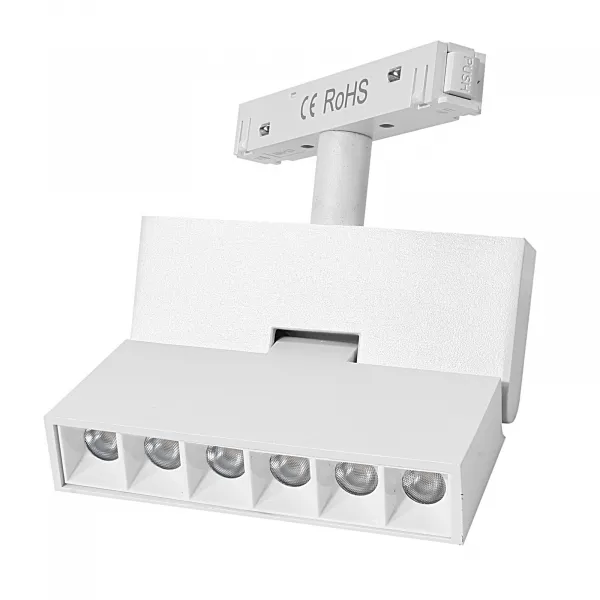 DECOREUM Magnetická lampa s diódami, ohybná, 6W, 3000K, DDCX-GDZD6, biela