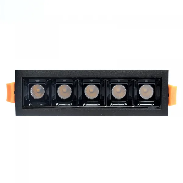 DECOREUM Lampa liniowa Led podtynkowa 10W 3000K czarna JDL-5T