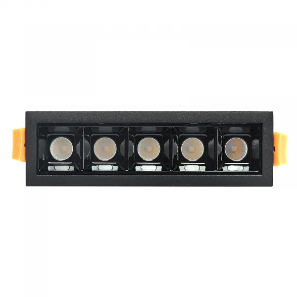 DECOREUM Lampa liniowa Led podtynkowa 10W 3000K czarna JDL-5T
