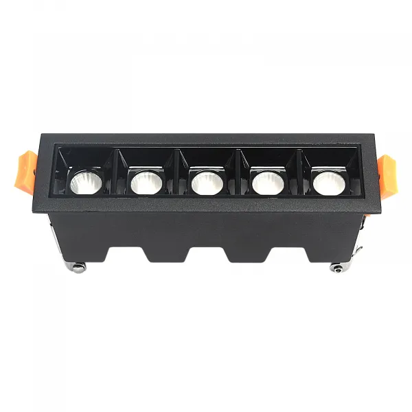 DECOREUM Lampa liniowa Led podtynkowa 10W 3000K czarna JDL-5T