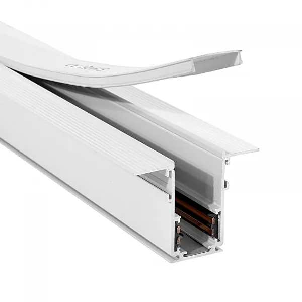 DECOREUM Magnetická lišta LL-20C pre zapustenú montáž 200 cm biela
