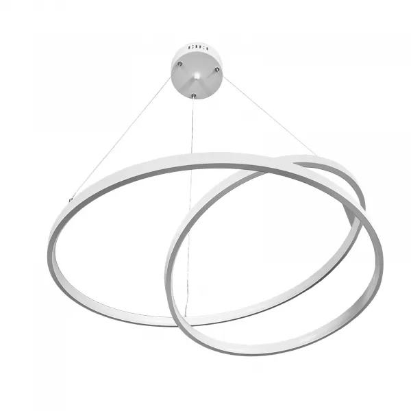 DECOREUM Závesná LED lampa 60w biela DL-J06 + diaľkové ovládanie MONA