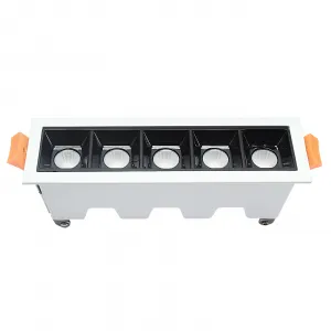 DECOREUM Zapustené lineárne LED svietidlo 10W 4000K biele JDL-5T