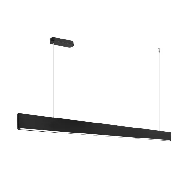 DECOREUM Úzka závesná lampa čierna 30W 3000K DDXZ001 RIO