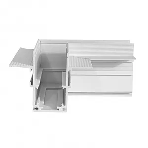 DECOREUM Roh pre zapustené magnetické lišty LL-20A biely