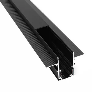 DECOREUM Magnetická lišta čierna zapustená LL-20D 100 cm