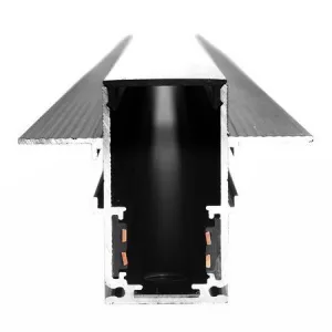 DECOREUM Magnetická lišta čierna zapustená LL-20D 100 cm