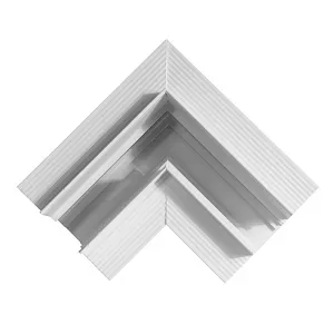 DECOREUM Roh pre zapustené magnetické lišty LL-20A biely
