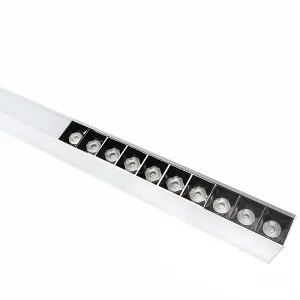 DECOREUM Prémiová lineárna lampa čiernobiela 40W 3000K DDXT1200