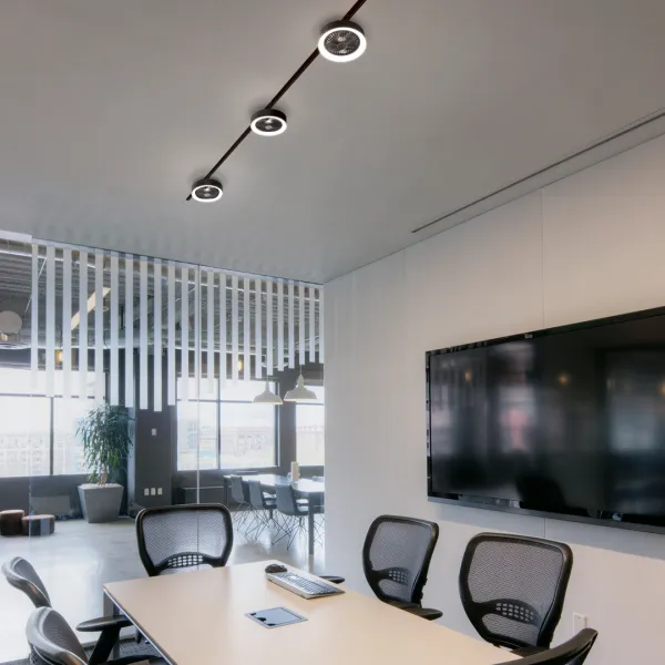 DECOREUM Magnetická lampa + ventilátor DDEX-B07 12W 4000K