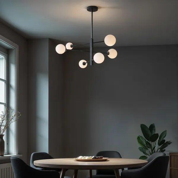 DECOREUM Dekoratívna lampa AM201 6xG9 Čierna GARDA