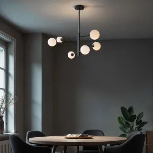 DECOREUM Dekoratívna lampa AM201 6xG9 Čierna GARDA