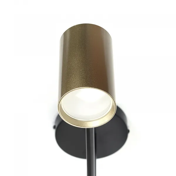 DECOREUM Lampa 6 x bodová GU10 DD-40 čierno-zlatá SIENA