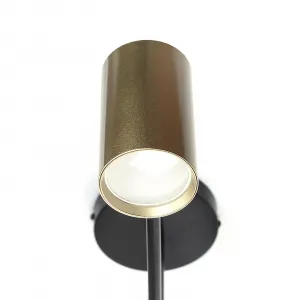 DECOREUM Lampa 6 x bodová GU10 DD-40 čierno-zlatá SIENA