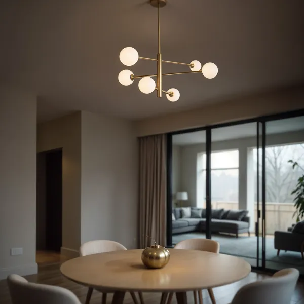 DECOREUM Dekoratívna lampa AM201 6xG9 Zlatá GARDA