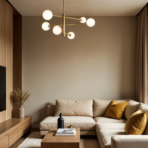 DECOREUM Dekoratívna lampa AM201 6xG9 Zlatá GARDA