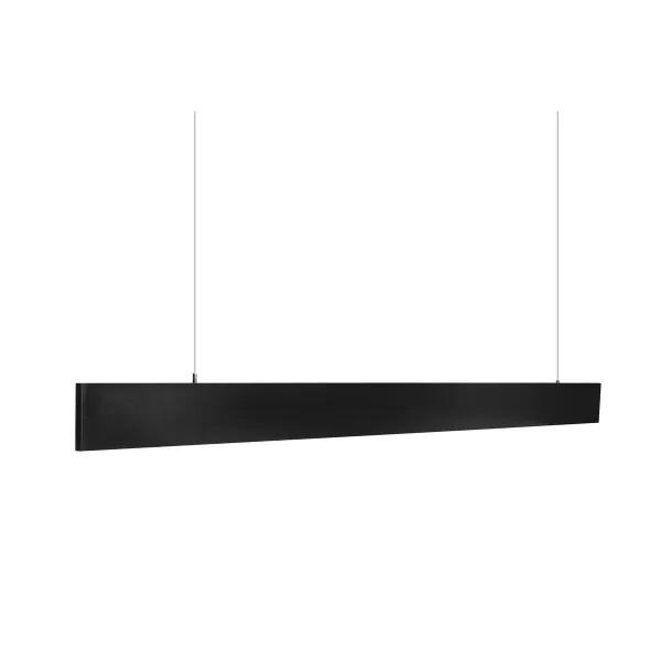 DECOREUM Úzka závesná lampa čierna 30W 3000K DDXZ001 RIO