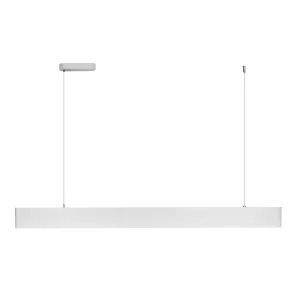 DECOREUM Úzka závesná lampa biela 30W 4000K DDXZ002