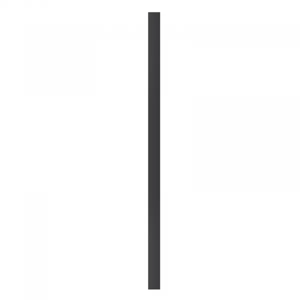 DECOREUM Vonkajšia LED nástenná lampa 120 cm UNO-BH-022 22W 3000K Čierna IP54