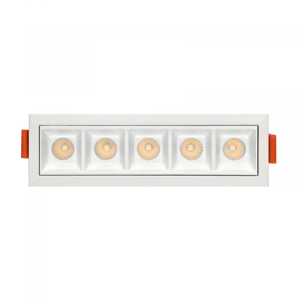 DECOREUM Zapustená lineárna LED lampa 10W 3000K BIELA ​​JDL-5T