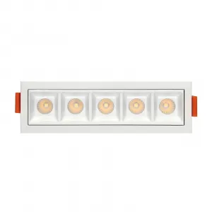DECOREUM Zapustená lineárna LED lampa 10W 3000K BIELA ​​JDL-5T