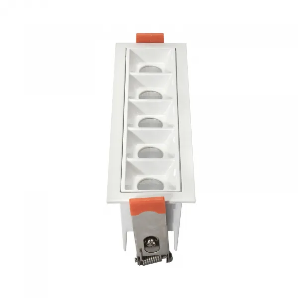 DECOREUM Zapustená lineárna LED lampa 10W 3000K BIELA ​​JDL-5T