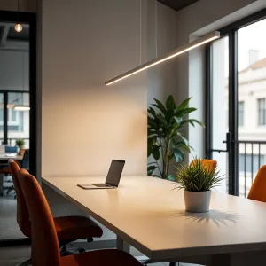 DECOREUM Lineárna LED závesná lampa DDXT2000B 21W 160cm biela CCT MERIDA