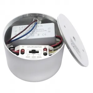 DECOREUM LED stropné svietidlo PZE-MKL907 9W CCT 3000K-6000K Biele IP54