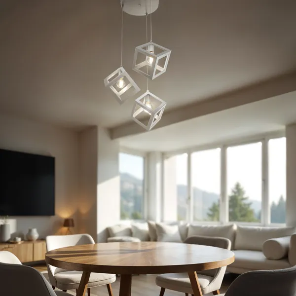 DECOREUM Okrúhla lampa Loft Sweden PZE-609 biela