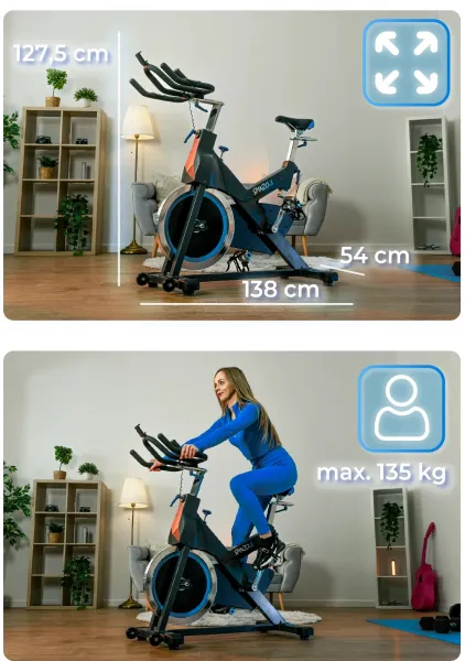 JAKS Stacionárny bicykel Spinzo-x