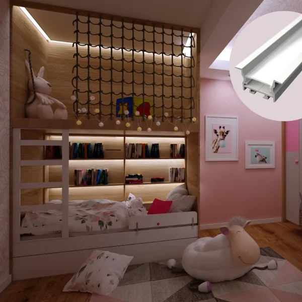 LED lišta zapustená R16 biela Dĺžka: 2m, Typ krytky: Bez krytky
