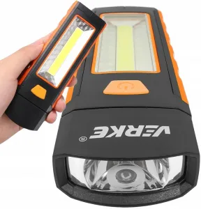 LED pracovná lampa COB 160 lm + 50 lm, Verke V87551