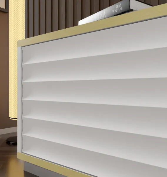 BIM TV stolík Wabi 180 cm, biely matný