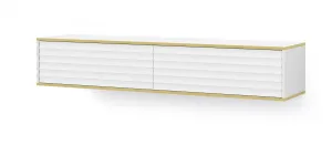 BIM TV stolík Wabi 180 cm, biely matný