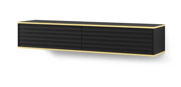 BIM TV stolík Wabi 180 cm, čierny matný