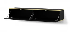 BIM TV stolík Wabi 180 cm, čierny matný