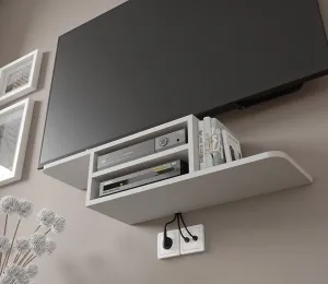 BIM TV polička DEDAL Farba: biely mat