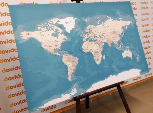 Obraz štýlová vintage mapa sveta