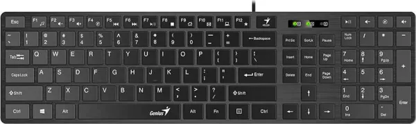 Genius SlimStar 126 COPILOT 31310017426, klávesnice CZ/SK, klasická, drátová (USB), černá
